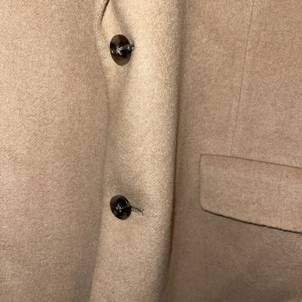 Hart Schaffner Marx Mens Beige Camel Hair Sport Coat‎ Jacket Blazer 43L 2-Button